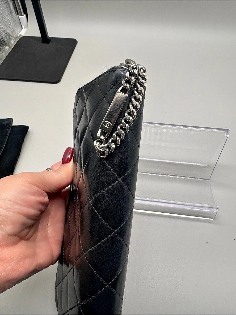 Chanel Cambon Ligne Zip Around Organizer Wallet Black - Picture 8 of 17